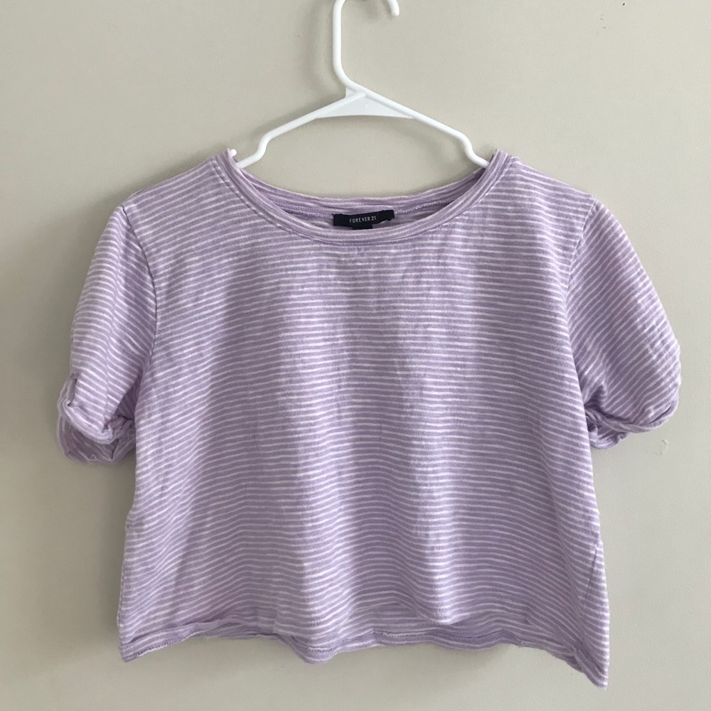 light purple Forever 21 crop top